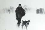 Homme et son chien, Monique Martin